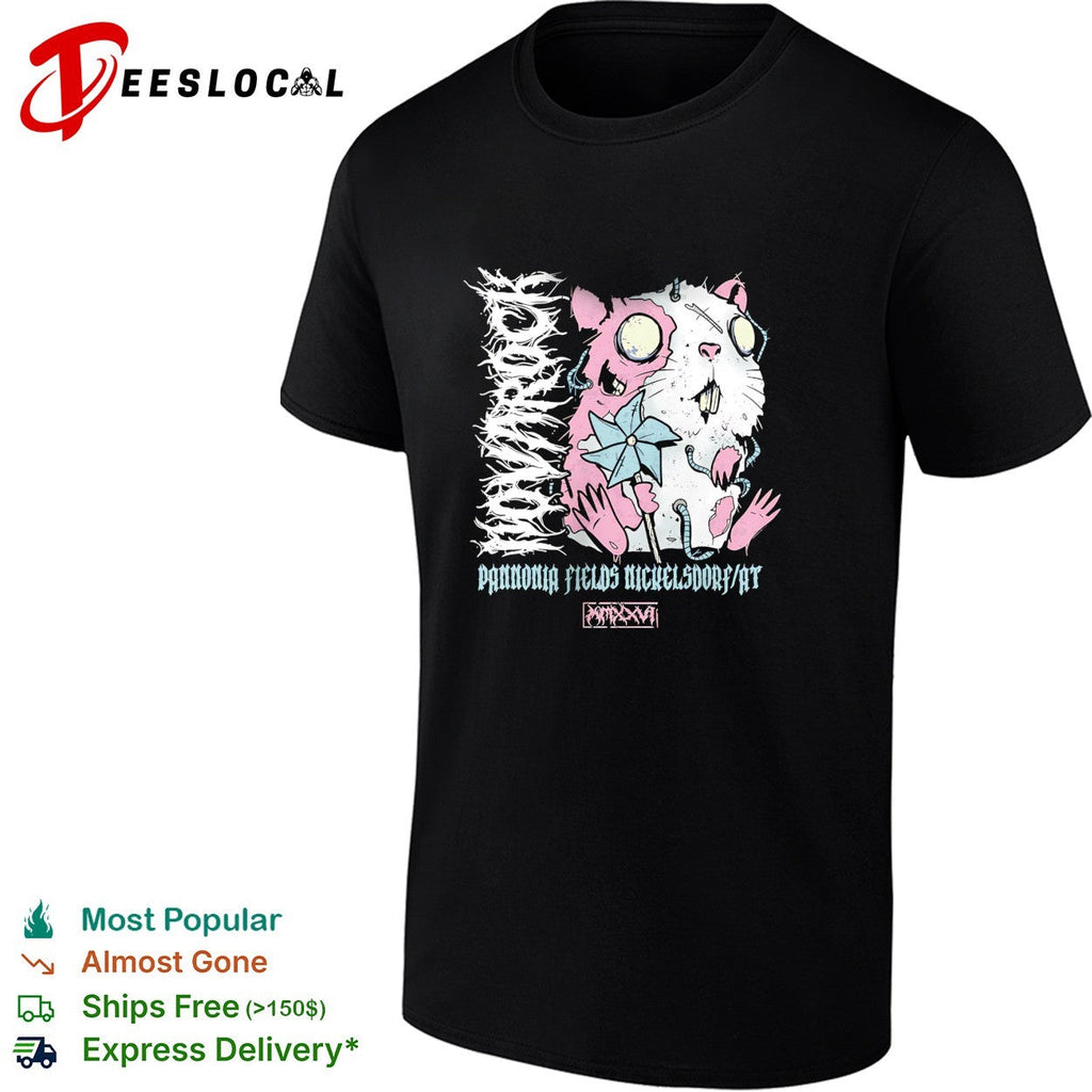 Nova Rock Pannonia Fields Nickelsdorf AT MMXXVI zombie hamster pinwheel shirt Unisex