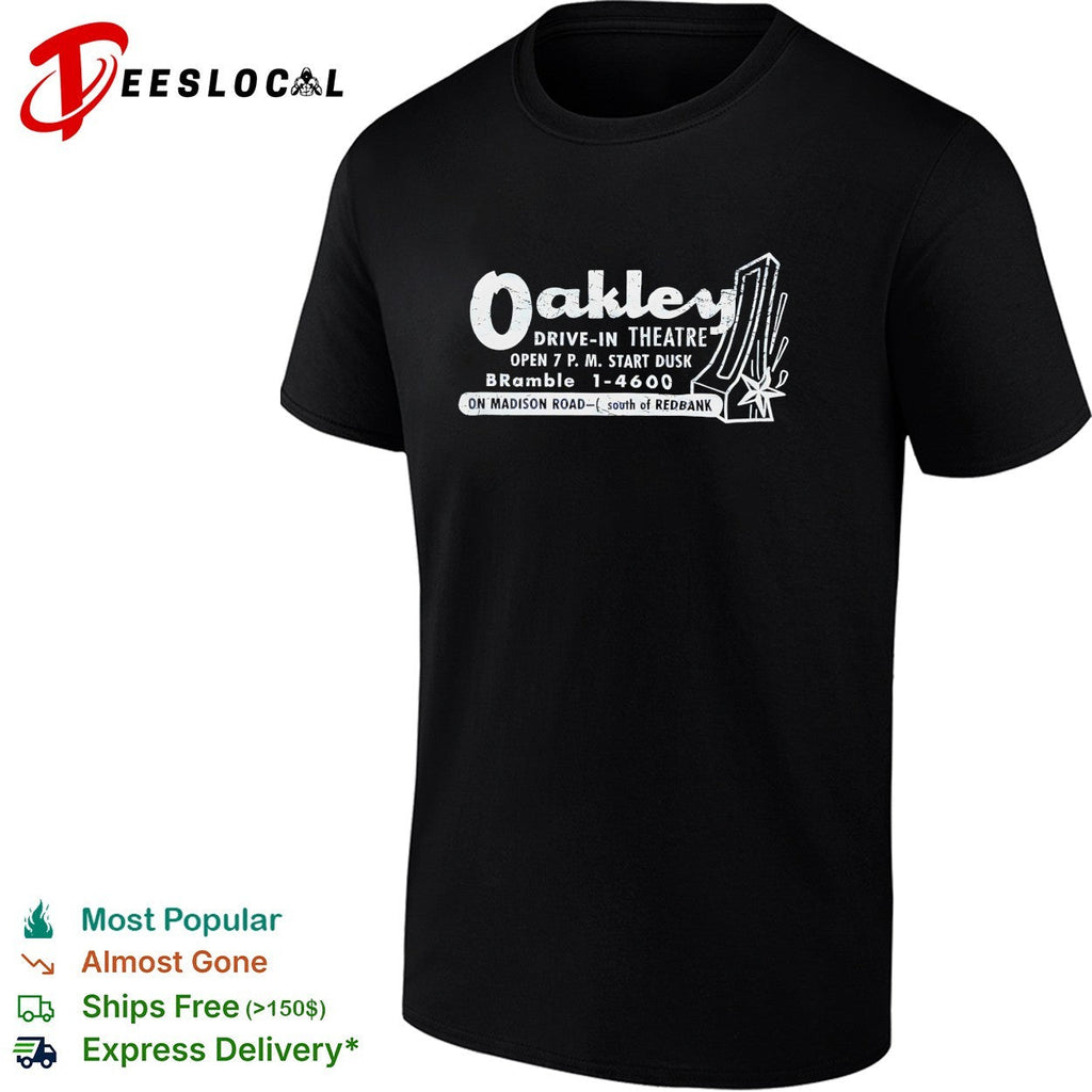 Oakley Drive In Theatre vintage movie poster on Madison Road south of Redbank shirt Unisex