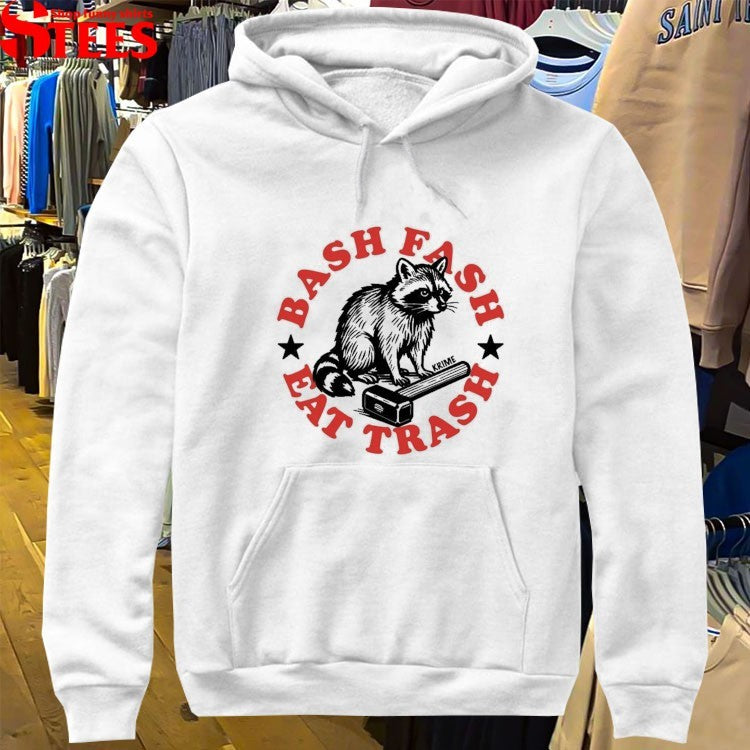 Bash Fash Eat Trash Krime Raccoon T-shirts