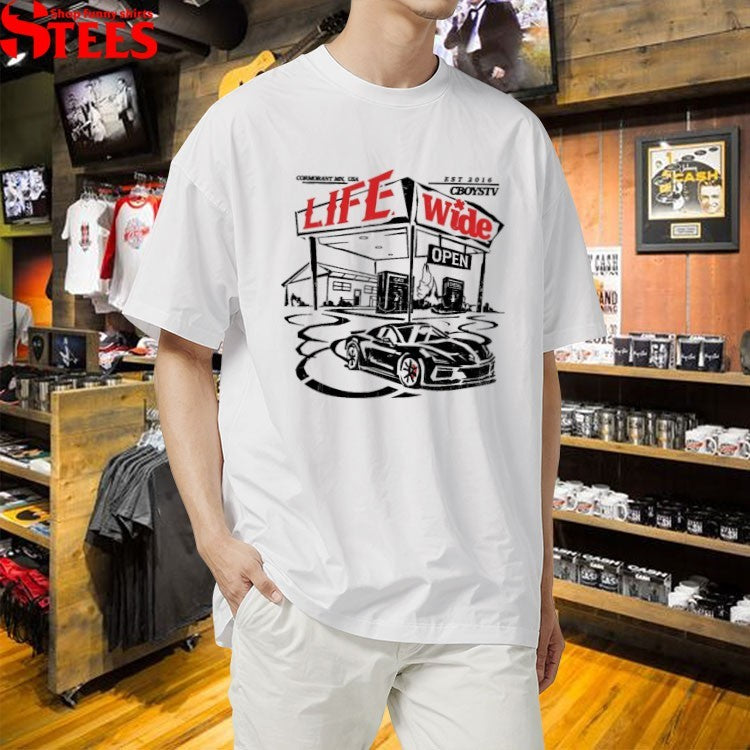 Cboystv Life Wide Open Cormorant MN USA C7-Store T-shirts