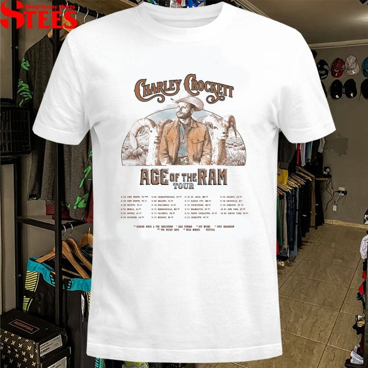 Charley Crockett Age Of The Ram Tour 2026 Durand Jones And The Indications T-shirts