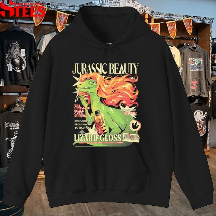 Creepy Redneck Dinosaur Mansion 3 Jurassic Beauty Lizard Gloss T-shirts