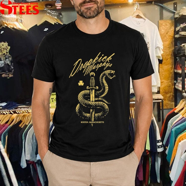 Dropkick Murphys Boston Massachusetts Serpent & Dagger T-shirts
