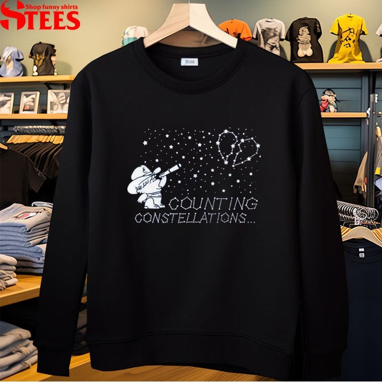 Flatland Cavalry Counting Constellations T-shirts