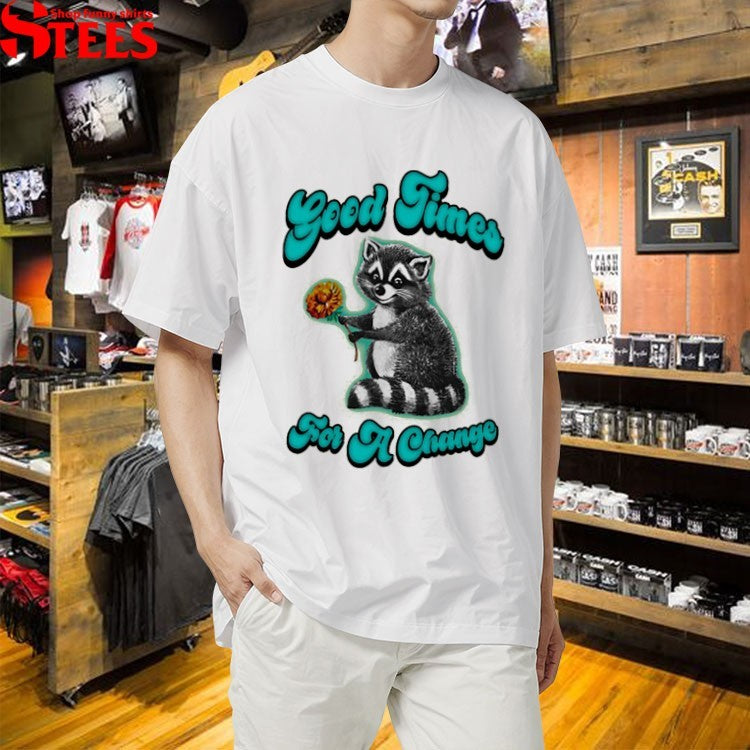 Morrissey Good Times For A Change Raccoon T-shirts