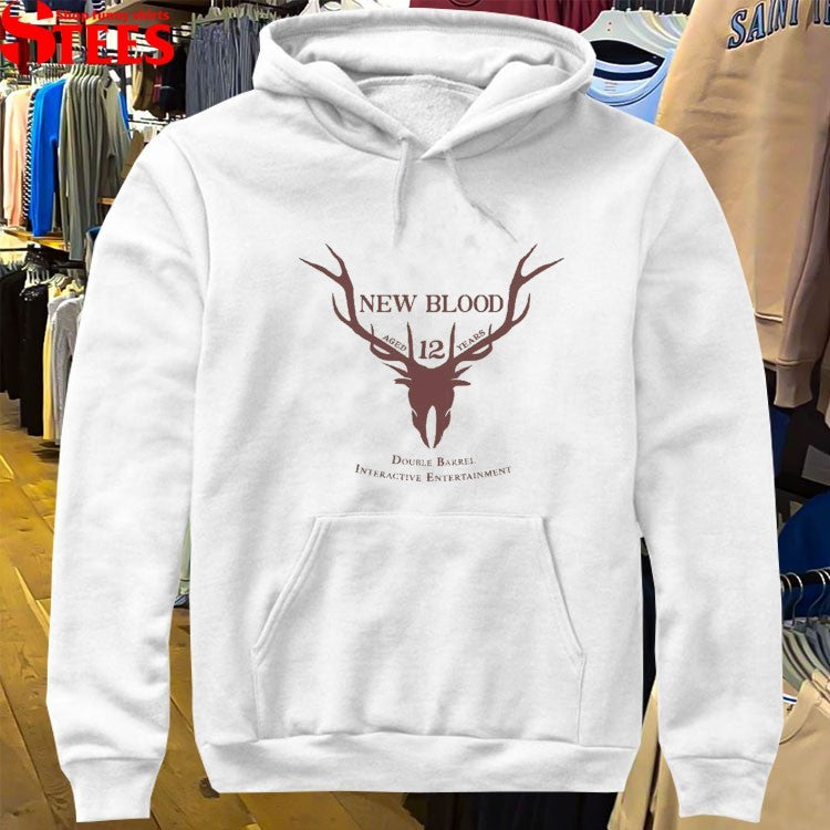 New Blood Double Barrel Interactive Entertainment 12 Year Anniversary T-shirts