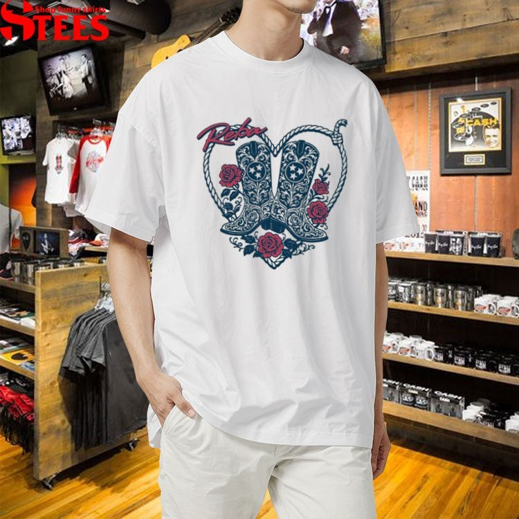 Reba Mcentire Boots And Hearts T-Shirt
