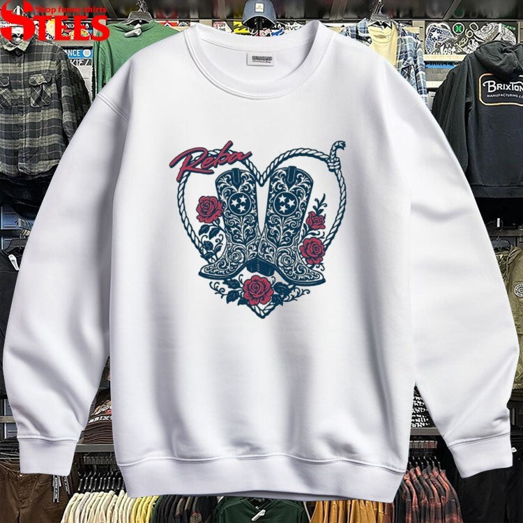 Reba Mcentire Boots And Hearts T-Shirt