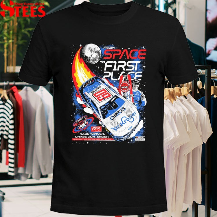 Ryan Preece From Space To First Place Winner Chase Contender Coke Zero Sugar 400 Win T-shirts