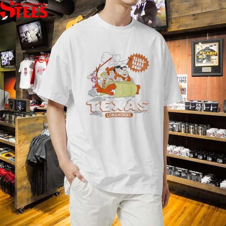Texas Longhorns The Flintstones Cave Stone Yabba Dabba Doo T-shirts