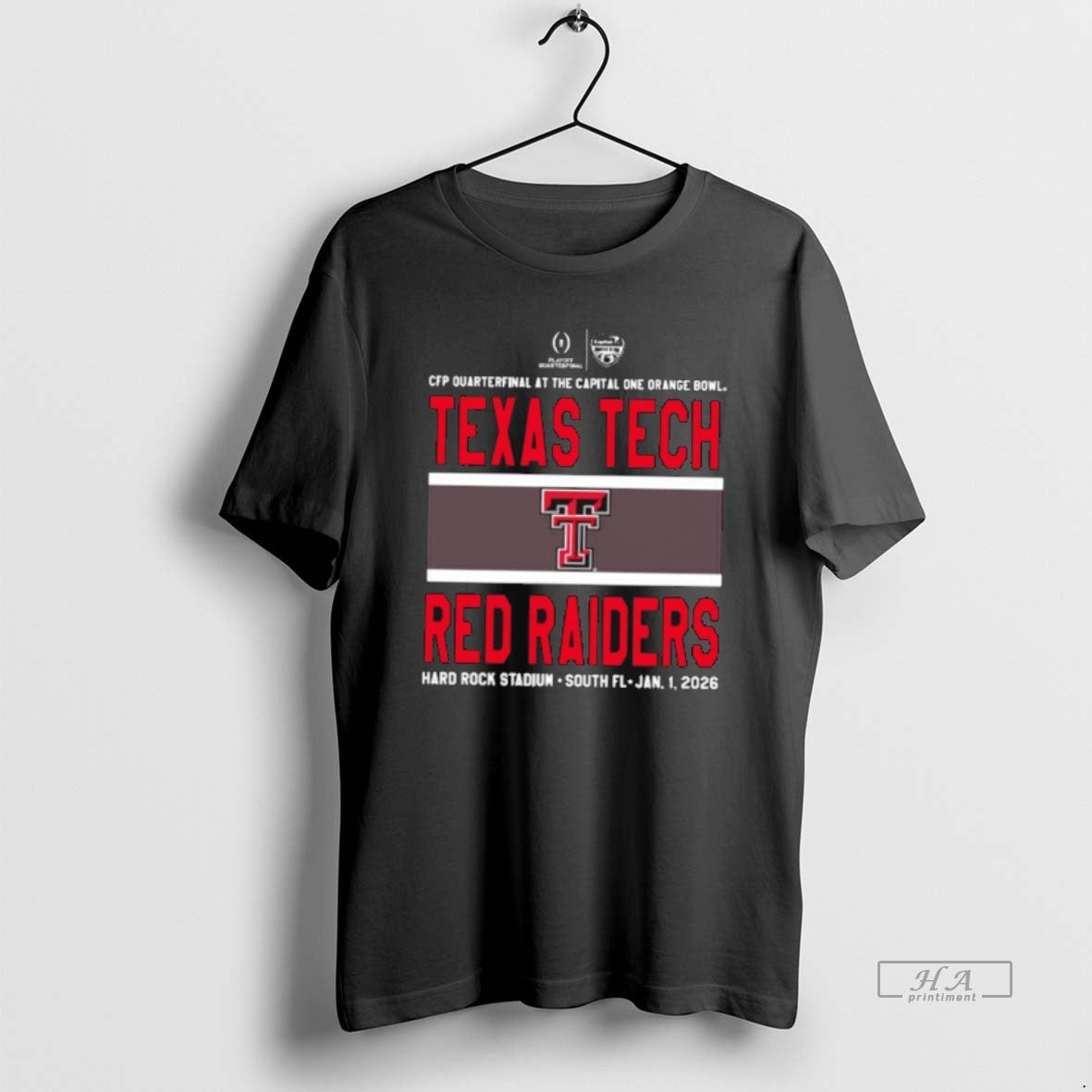 Official Texas Tech Football 2026 Cfp Quarterfinal Capital One Orange Bowl Unisex