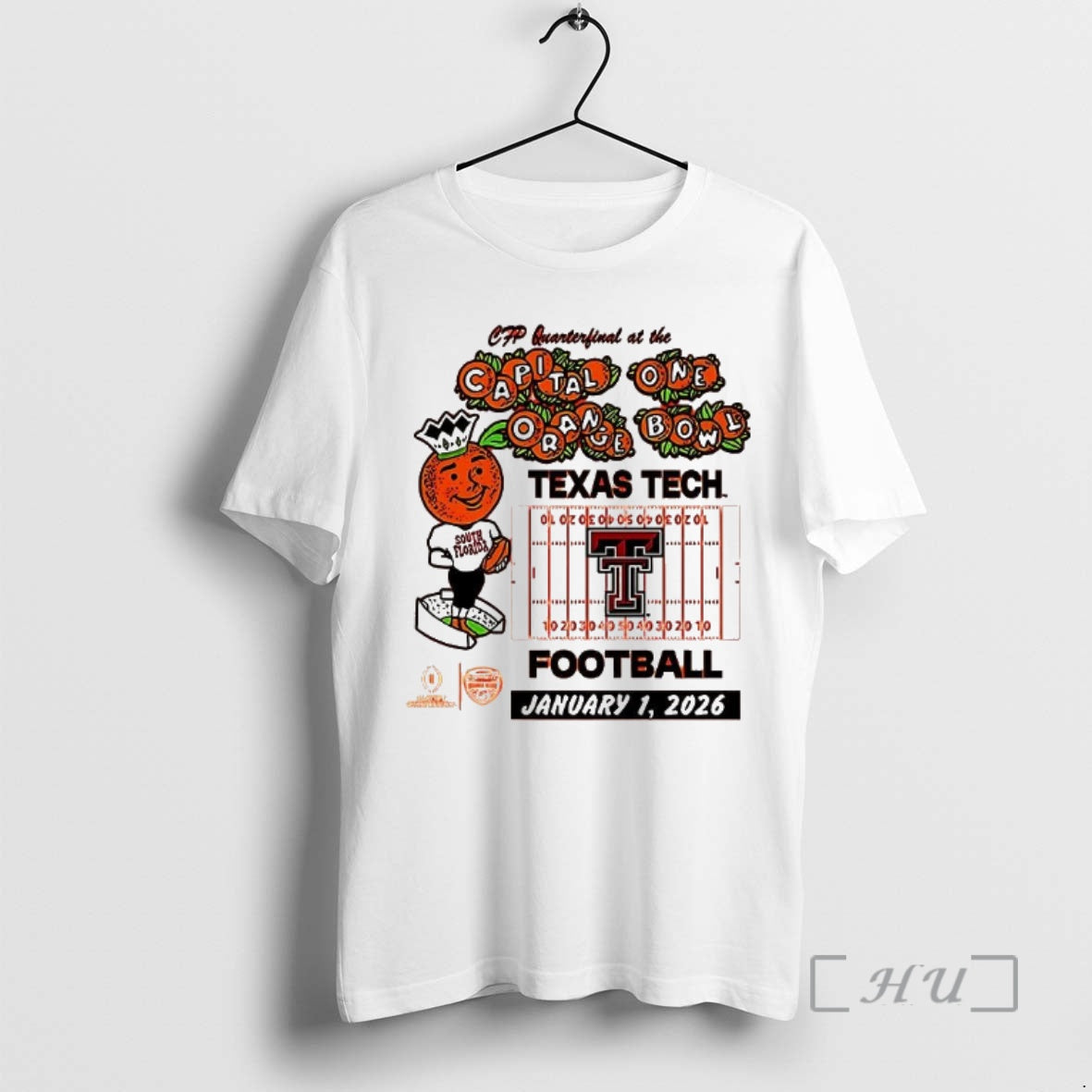 Officials Texas Tech Red Raiders Football 2026 Orange Bowl Unisex