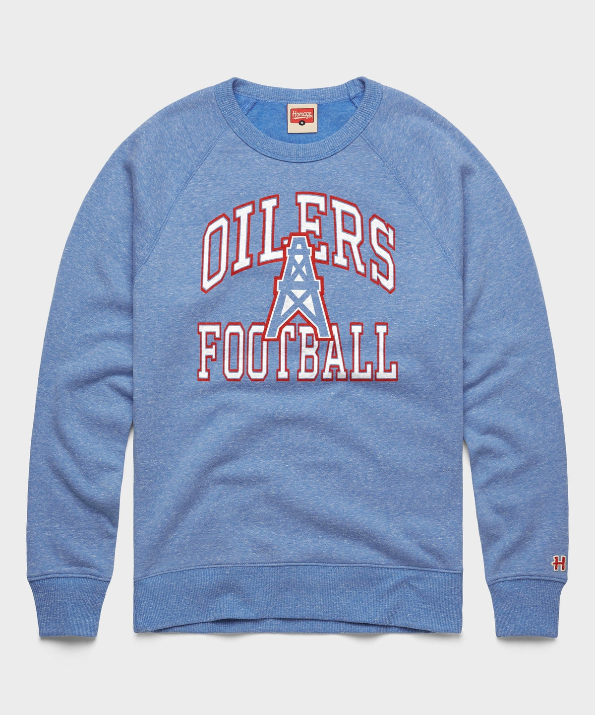 Oilers Football Arch Crewneck Unisex