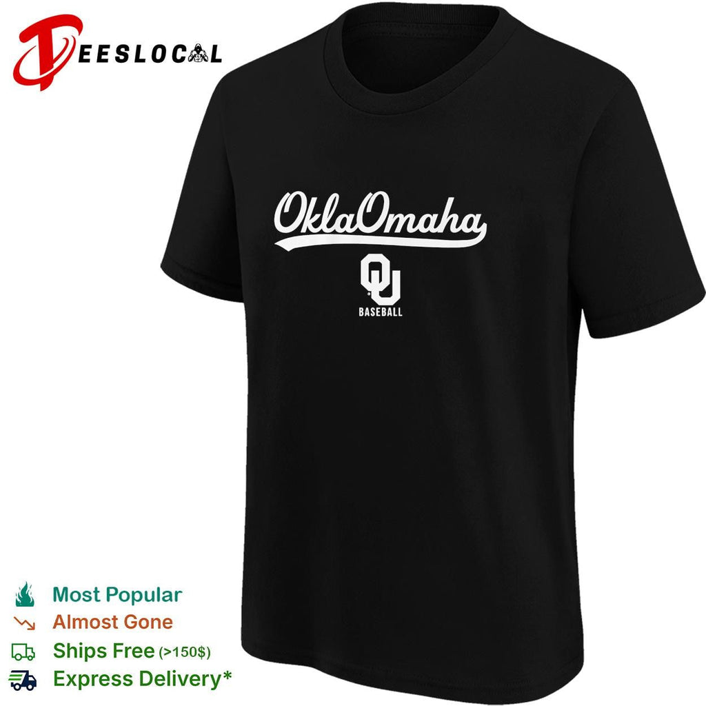 OklaOmaha Oklahoma Sooners baseball College World Series graphic shirt Unisex