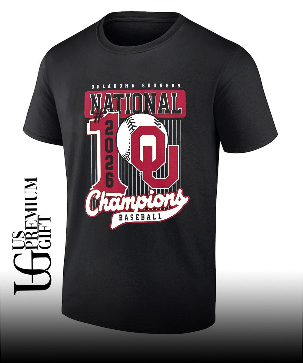 Oklahoma Sooners #1 NCAA Baseball National 2026 Champions shirt Unisex