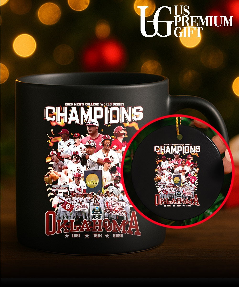 Oklahoma Sooners 2026 Men’s College World Series Champions NCAA Baseball shirt Unisex