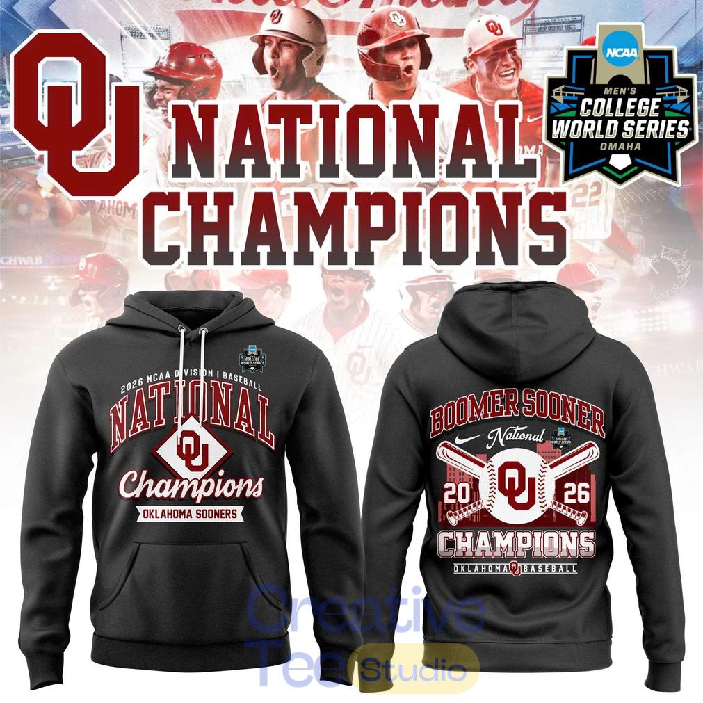 Oklahoma Sooners 2026 NCAA Division I Baseball National Champs Unisex