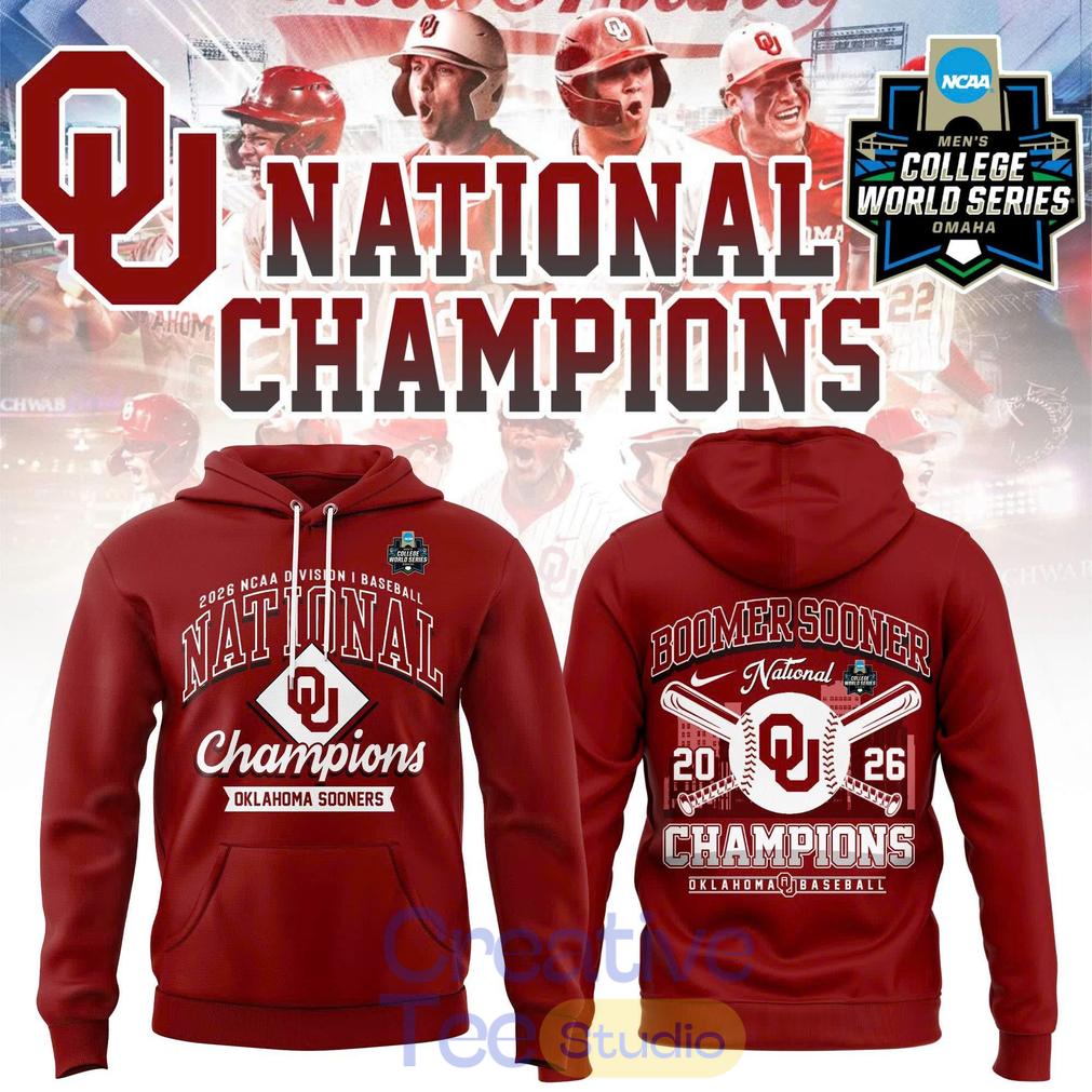 Oklahoma Sooners 2026 NCAA Division I Baseball National Champs Unisex