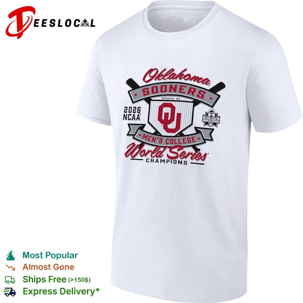 Oklahoma Sooners 2026 NCAA Men College World Series Champions Omaha NE shirt Unisex