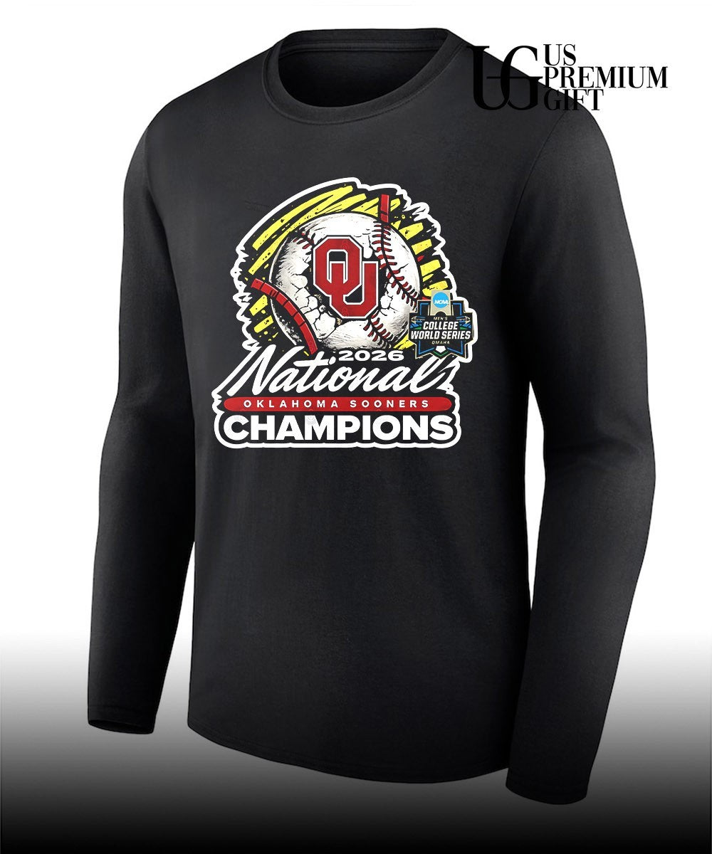 Oklahoma Sooners 2026 NCAA Men’s College World Series National Champions shirt Unisex