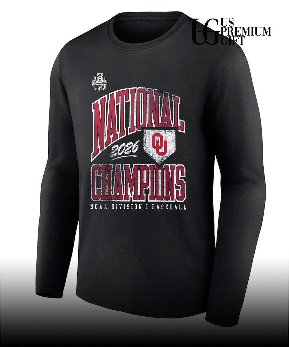 Oklahoma Sooners 2026 National Champions NCAA Division I Baseball shirt Unisex