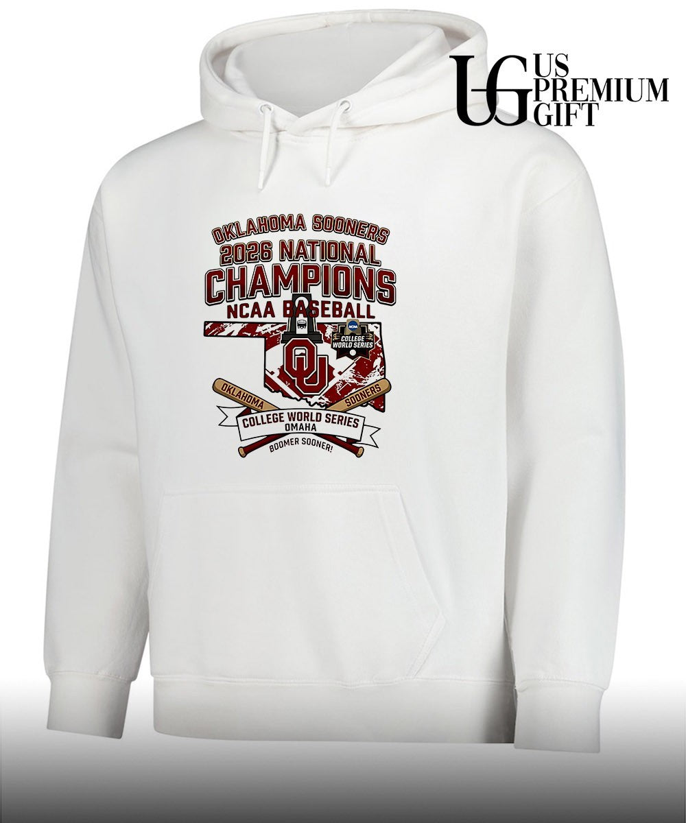 Oklahoma Sooners 3 Time National Champions NCAA Division I Baseball 2026 shirt Unisex