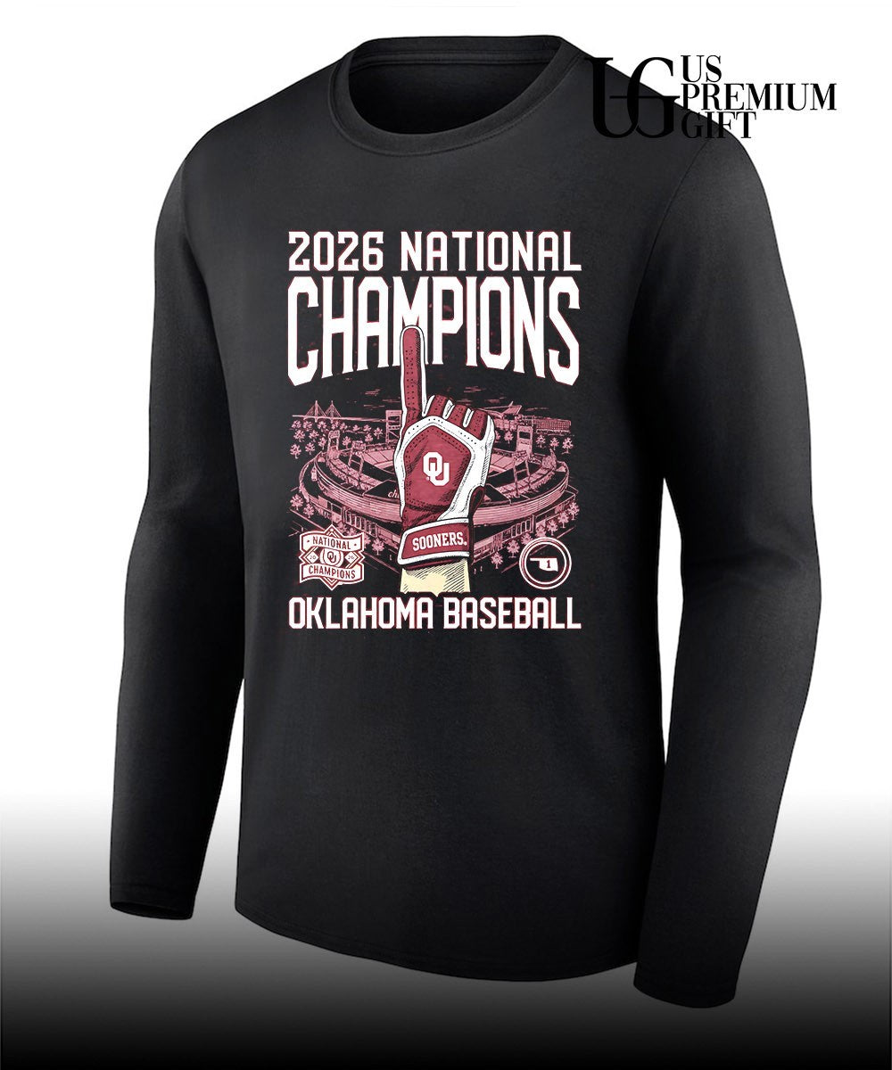 Oklahoma Sooners NCAA 2026 National Champions Baseball shirt Unisex