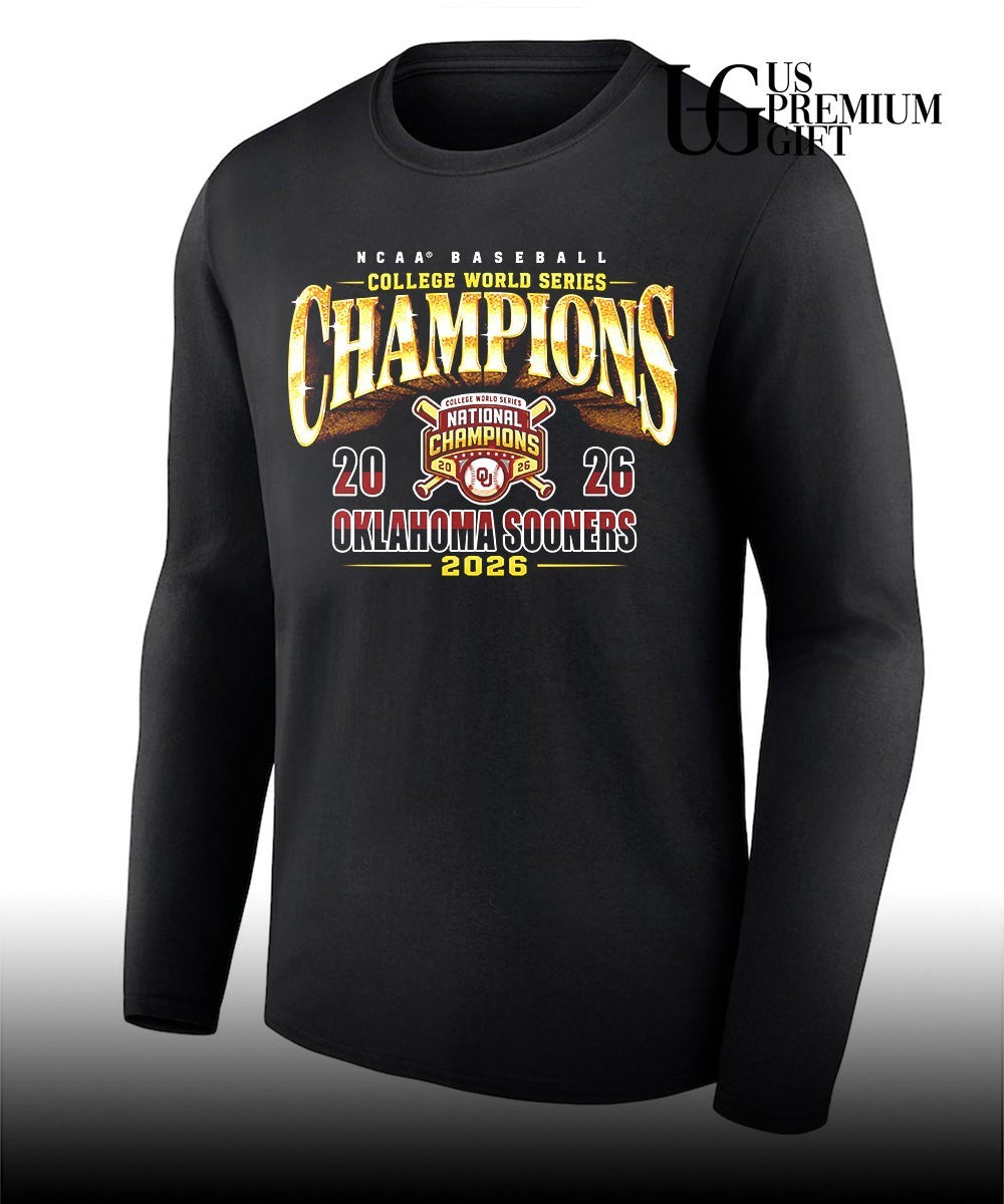 Oklahoma Sooners NCAA Baseball College World Series Champions 2026 National shirt Unisex