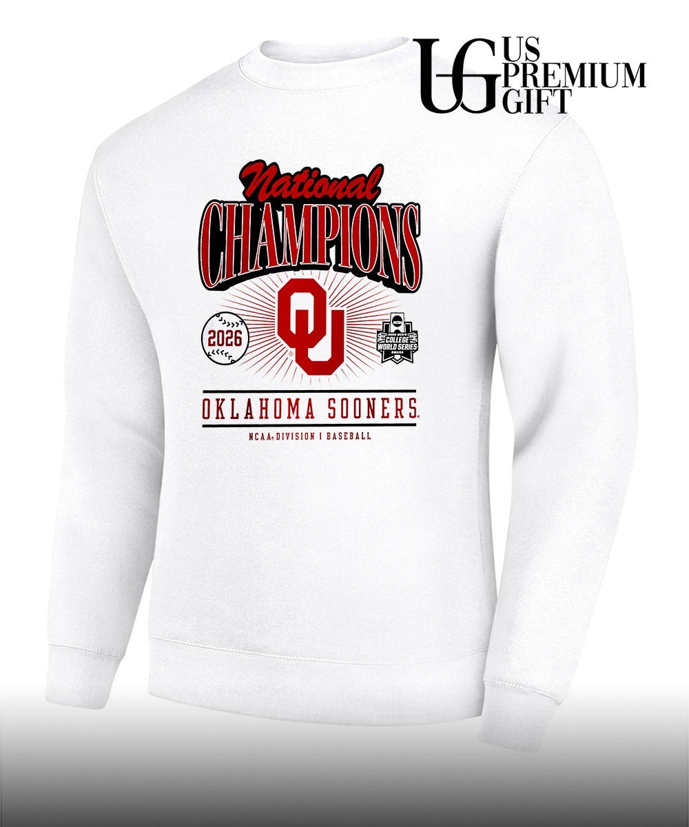 Oklahoma Sooners NCAA Baseball National Champions 2026 Men’s College World Series shirt Unisex
