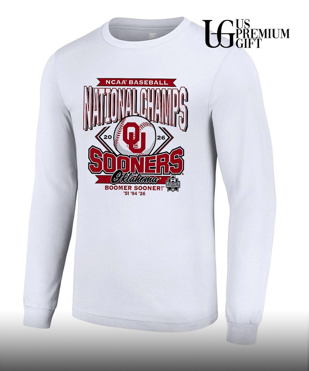 Oklahoma Sooners NCAA Baseball National Champs 2026 Boomer Sooner 51 94 26 shirt Unisex