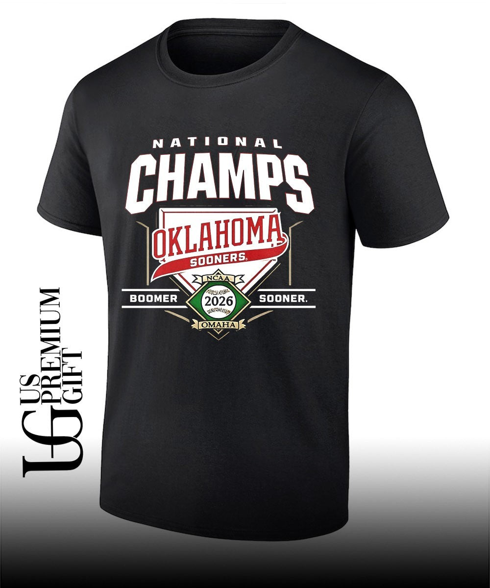 Oklahoma Sooners NCAA Baseball National Champs 2026 Omaha Boomer Sooner shirt Unisex