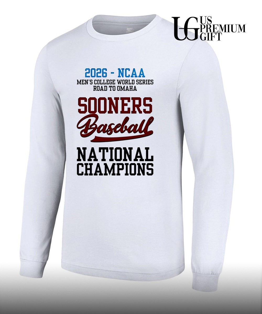 Oklahoma Sooners NCAA Men’s College World Series 2026 Baseball National Champions shirt Unisex