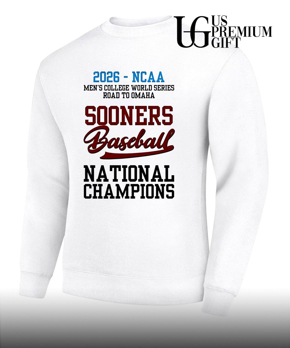 Oklahoma Sooners NCAA Men’s College World Series 2026 Baseball National Champions shirt Unisex