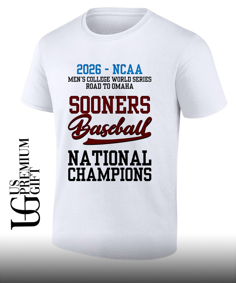 Oklahoma Sooners NCAA Men’s College World Series 2026 Baseball National Champions shirt Unisex