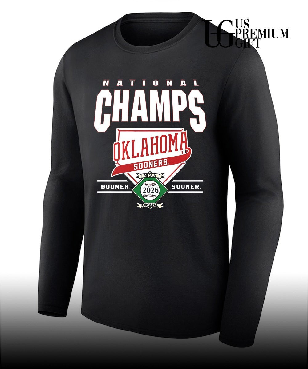 Oklahoma Sooners NCAA National Champs 2026 Omaha Boomer Sooner shirt Unisex