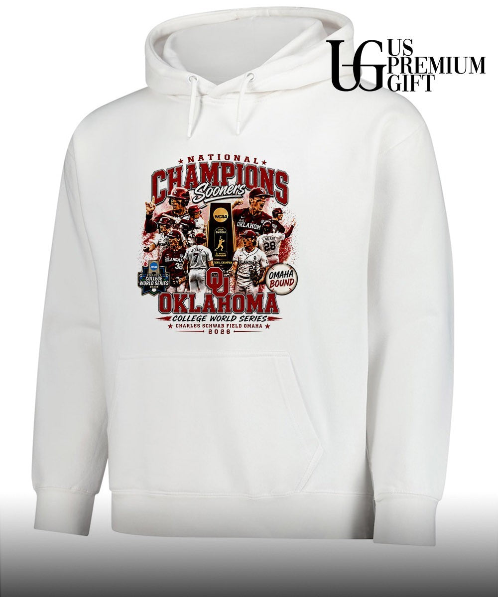 Oklahoma Sooners National Champions 2026 NCAA College World Series baseball shirt Unisex