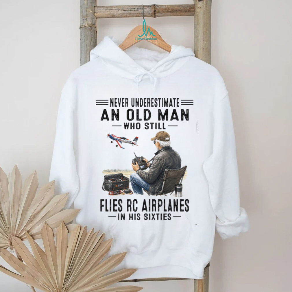 Old Man RC Airplanes Flies In Sixties Vintage Shirt