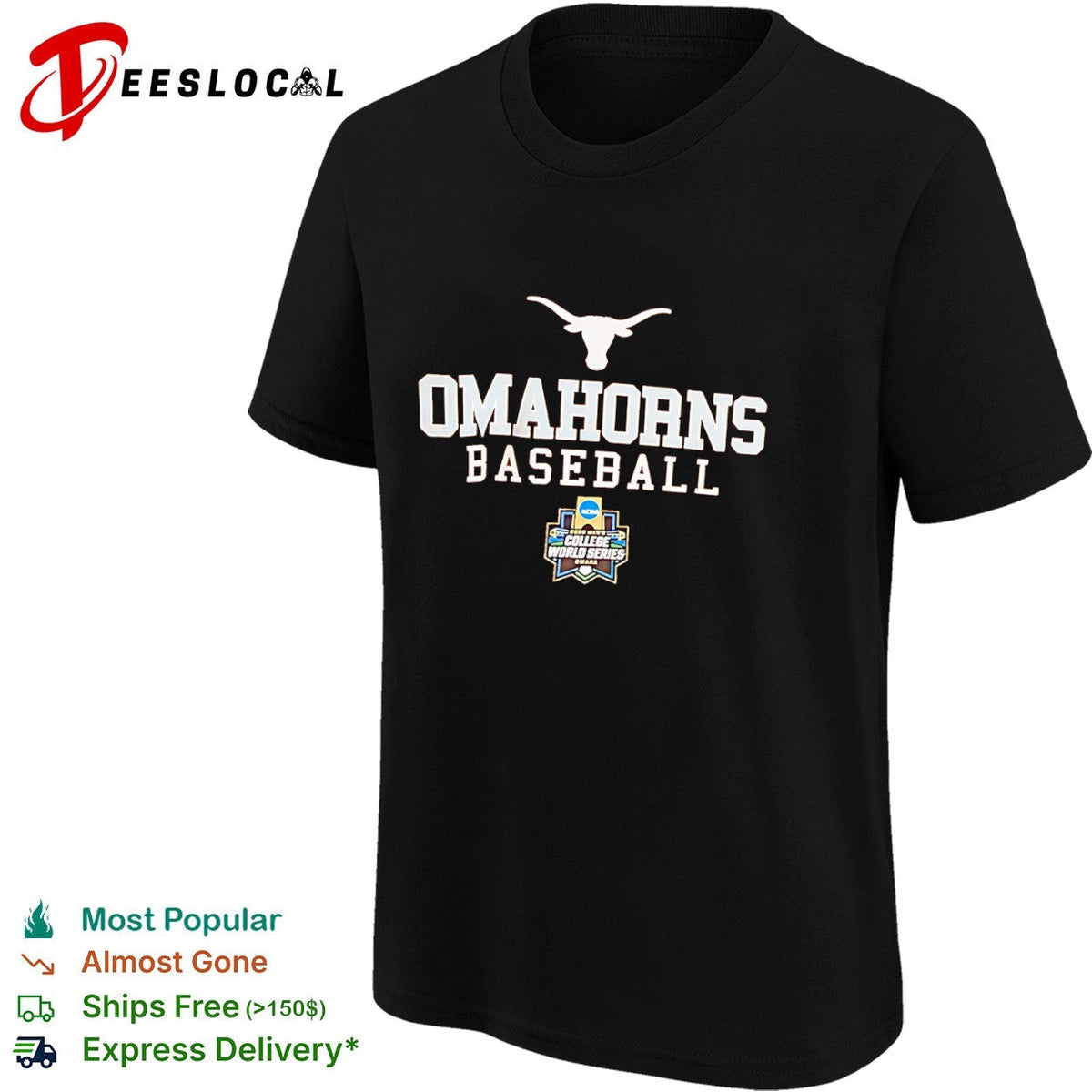 Omahorns Baseball Texas Longhorns 2020 NCAA College World Series Omaha event shirt Unisex