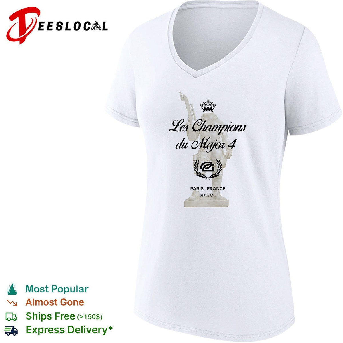 OpTic Gaming Les Champions du Major 4 Paris France shirt Unisex