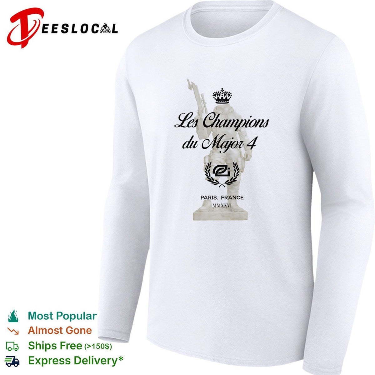OpTic Gaming Les Champions du Major 4 Paris France shirt Unisex