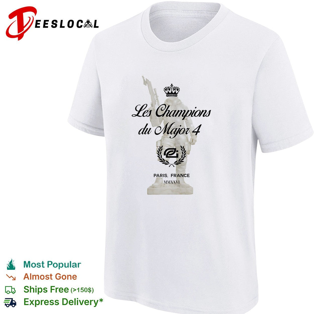 OpTic Gaming Les Champions du Major 4 Paris France shirt Unisex