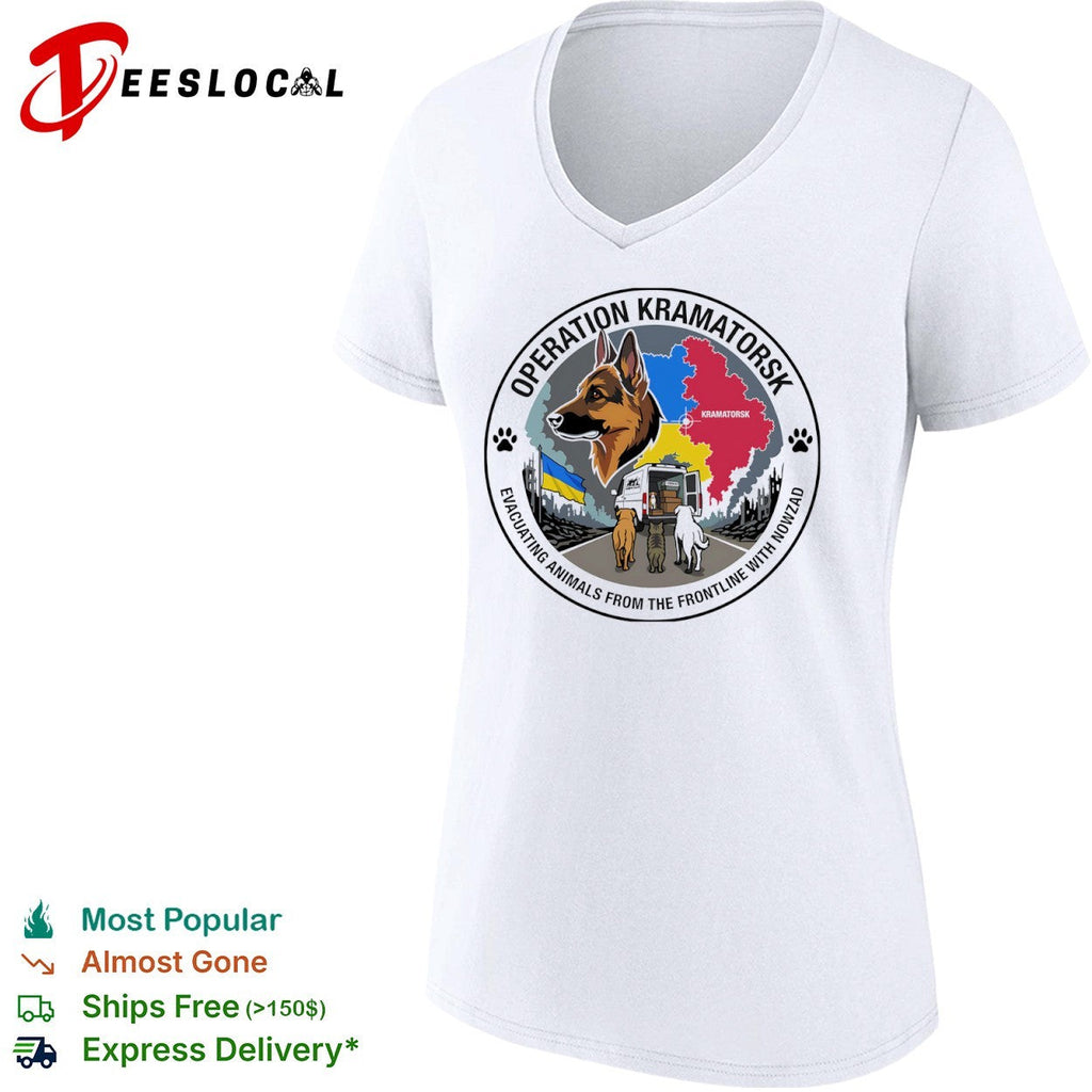 Operation Kramatorsk Evacuating Animals from the Frontline with Nowzad shirt Unisex