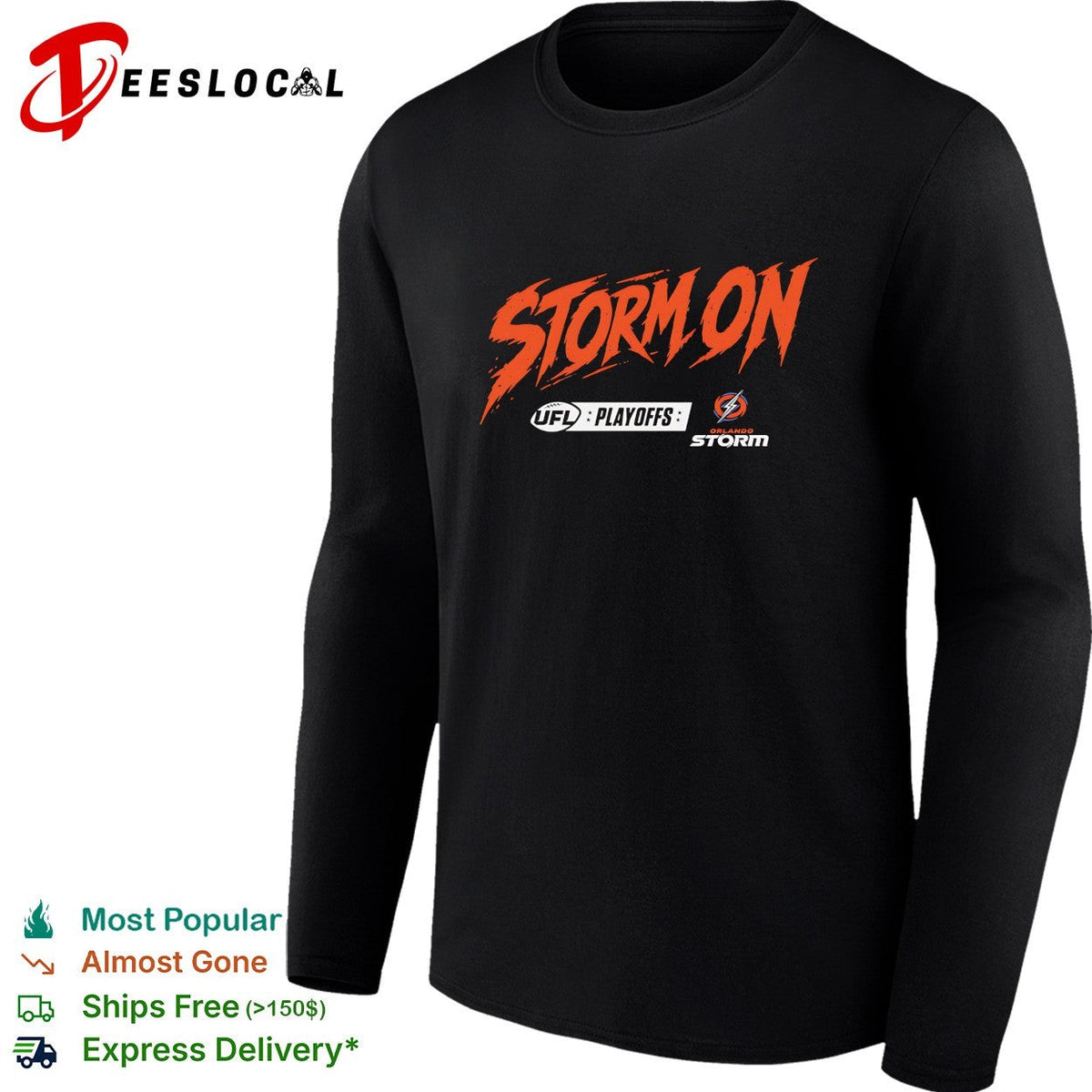 Orlando Storm Storm on UFL playoffs shirt Unisex