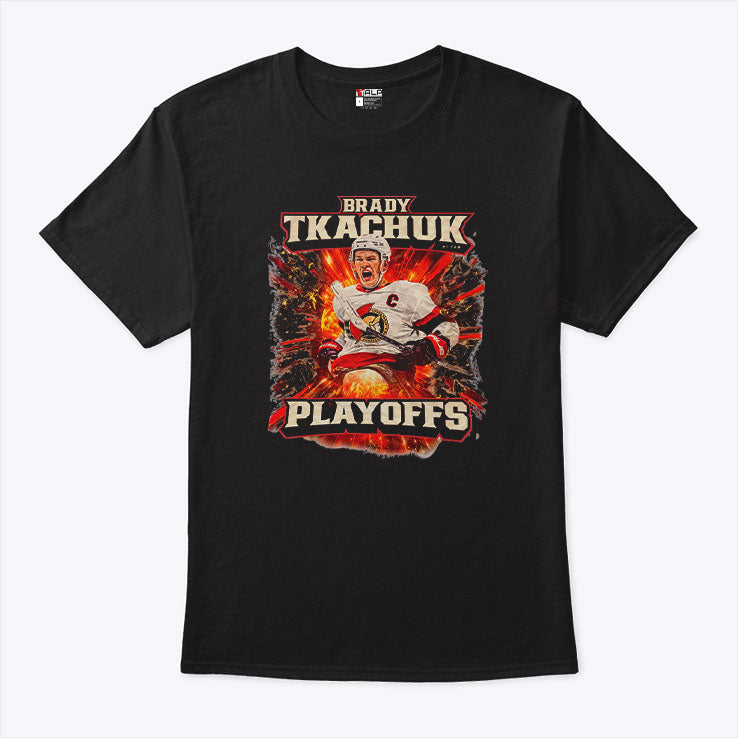 Ottawa Senators Brady Tkachuk Playoffs T Shirt Unisex