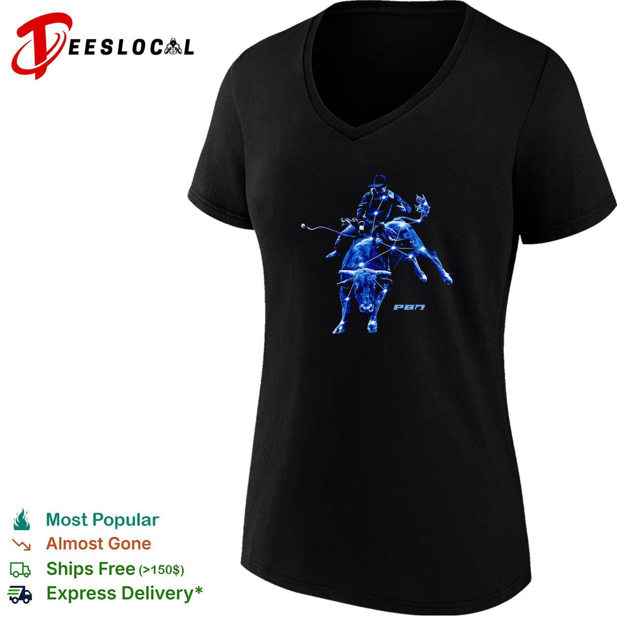 PBR bull rider constellation stars graphic shirt Unisex