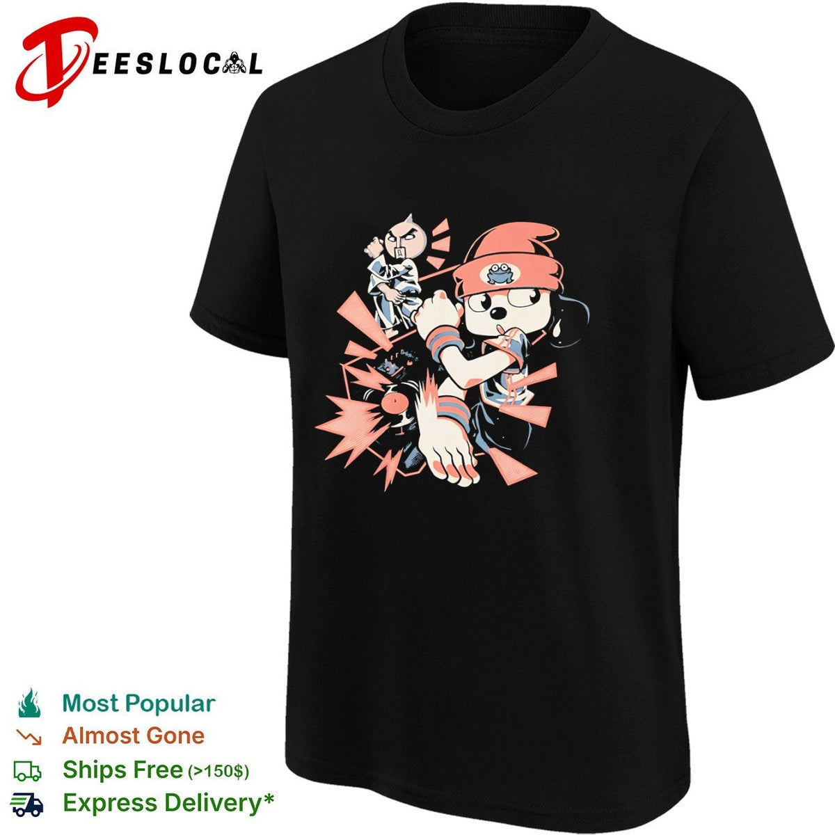 PaRappa the Rapper Chop Chop Master Onion Music Game Retro Nostalgia Video Game shirt Unisex