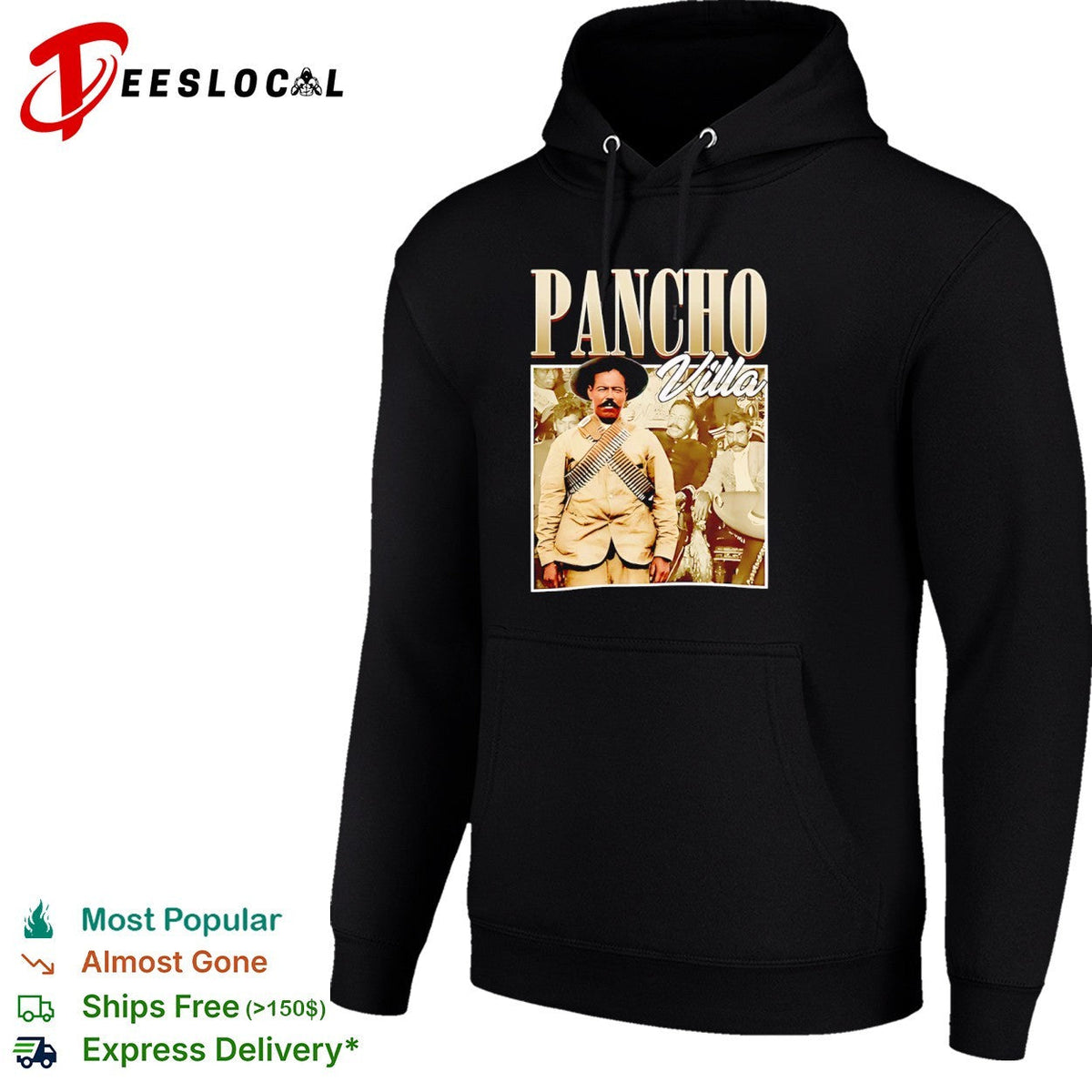 Pancho Villa Mexican Revolution Leader Portrait Historical Figure shirt Unisex