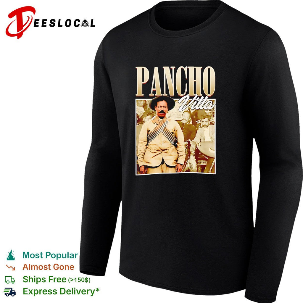 Pancho Villa Mexican Revolution Leader Portrait Historical Figure shirt Unisex