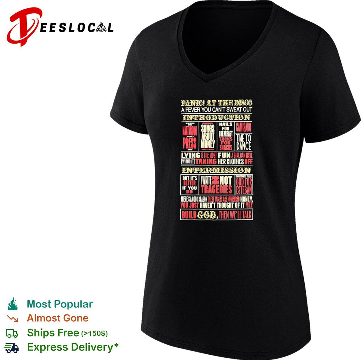 Panjc a fever you cannot sweat out tracklist lyrics concert tour shirt Unisex