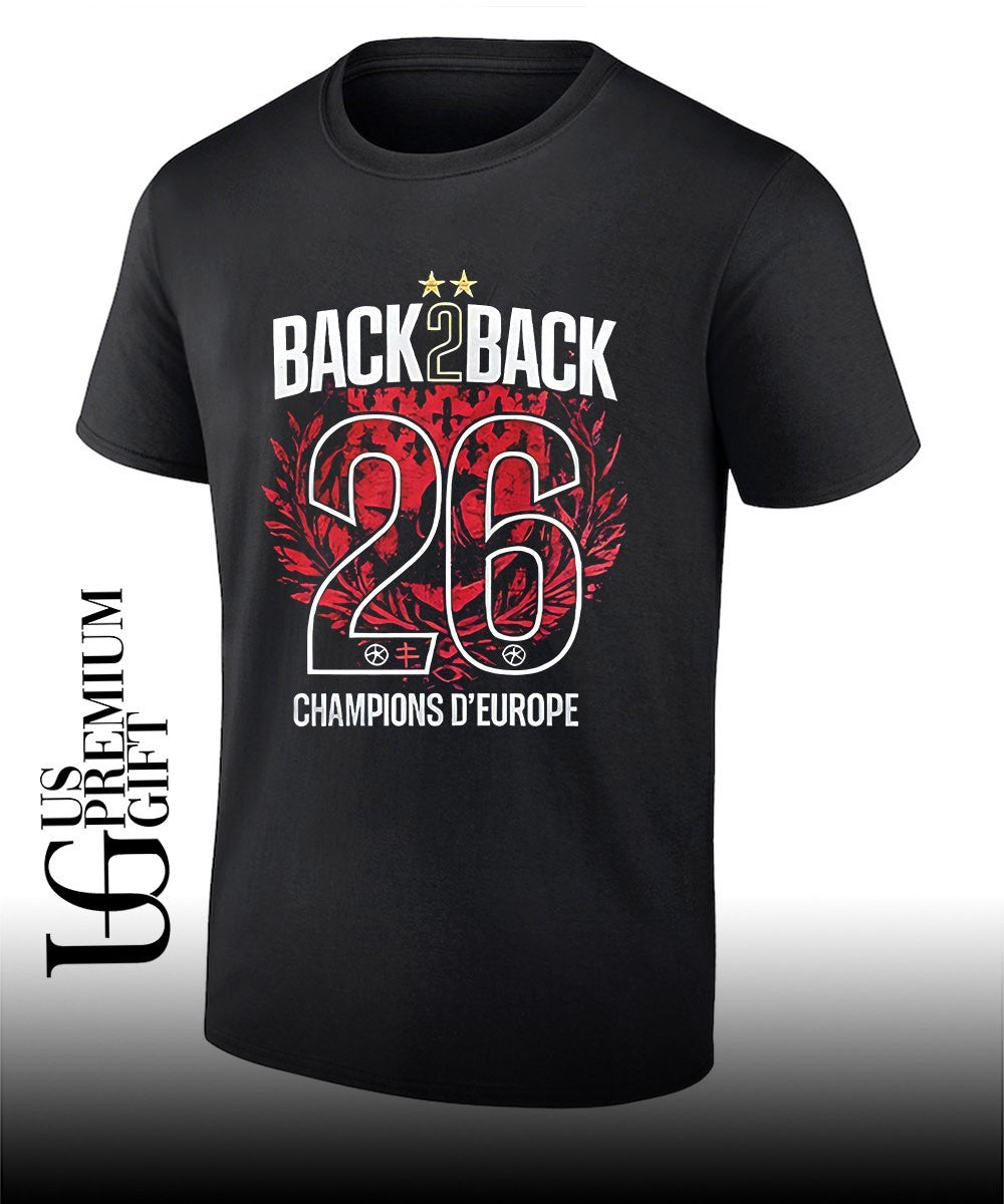 Paris Saint-Germain European Champions 2026 Back 2 Back shirt Unisex